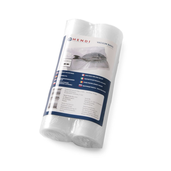 Hendi Vakuum-Kochbeutel Rolle, geprägt - 2 Stk., 2 Stk., 6000x200mm 1 Hendi Vakuum-Kochbeutel Rolle, geprägt - 2 Stk., 2 Stk., 6000x200mm