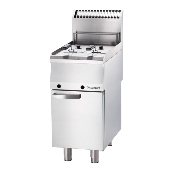 Stalgast Edelstahl Gas Fritteuse, 2x 7 Liter Doppelbecken, Serie 700 ND Stalgast Edelstahl Gas Fritteuse, 2x 7 Liter Doppelbecken, Serie 700 ND