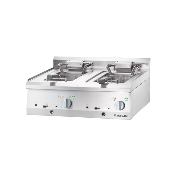 Stalgast Elektro-Fritteuse als Tischgerät Serie 700 ND, Doppel-Fritteuse, 800x700x250 mm (BxTxH) Stalgast Elektro-Fritteuse als Tischgerät Serie 700 ND, Doppel-Fritteuse, 800x700x250 mm (BxTxH)