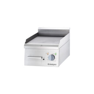 Stalgast Edelstahl Elektro-Griddleplatte als Tischgerät, 400x700 mm, glatte Grillfläche, Serie 700 ND