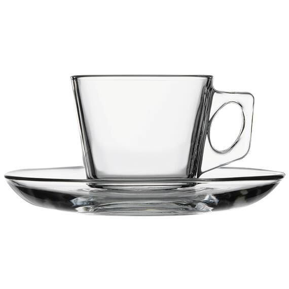 Paşabahçe Espressotasse mit Untertasse Vela, 0,08 ltr. Paşabahçe Espressotasse mit Untertasse Vela, 0,08 ltr.