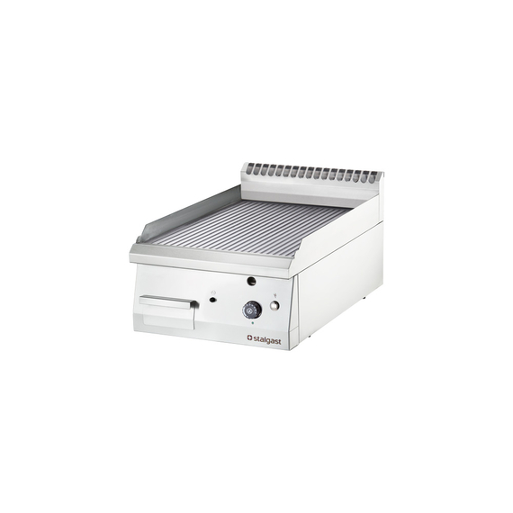 Stalgast Edelstahl Gas-Griddleplatte als Tischgerät, 400x700 mm, gerillte Grillfläche, Serie 700 ND Stalgast Edelstahl Gas-Griddleplatte als Tischgerät, 400x700 mm, gerillte Grillfläche, Serie 700 ND