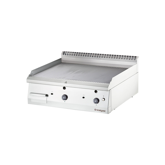 Stalgast Edelstahl Gas-Griddleplatte als Tischgerät, 800x700 mm, gerillte Grillfläche, Serie 700 ND Stalgast Edelstahl Gas-Griddleplatte als Tischgerät, 800x700 mm, gerillte Grillfläche, Serie 700 ND