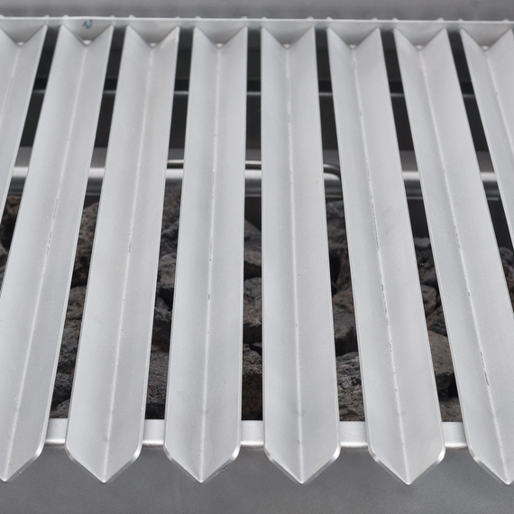 Stalgast Gas-Lavastein-Grill als Standgerät, Serie 700 ND mit V-Rost, 400x700x850 mm 4 Stalgast Gas-Lavastein-Grill als Standgerät, Serie 700 ND mit V-Rost, 400x700x850 mm