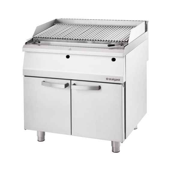 Stalgast Edelstahl Lavastein-Grill mit S-Rost für Fisch und Meeresfrüchte, Serie 700 ND, 800 mm Stalgast Edelstahl Lavastein-Grill mit S-Rost für Fisch und Meeresfrüchte, Serie 700 ND, 800 mm