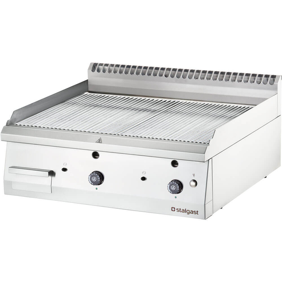 Stalgast Gas-Griddleplatte, gerillt, verchromt, Tischgerät, Serie 700 ND - gerillt 800x700x250 mm (BxTxH) Stalgast Gas-Griddleplatte, gerillt, verchromt, Tischgerät, Serie 700 ND - gerillt 800x700x250 mm (BxTxH)