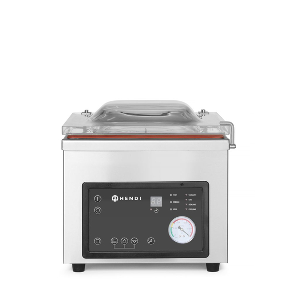 Hendi Vakuumkammer-Verpackungsmaschine, Profi Line, Dichtungsband: 260 mm, 230V/370W, 330x480x(H)360mm Hendi Vakuumkammer-Verpackungsmaschine, Profi Line, Dichtungsband: 260 mm, 230V/370W, 330x480x(H)360mm