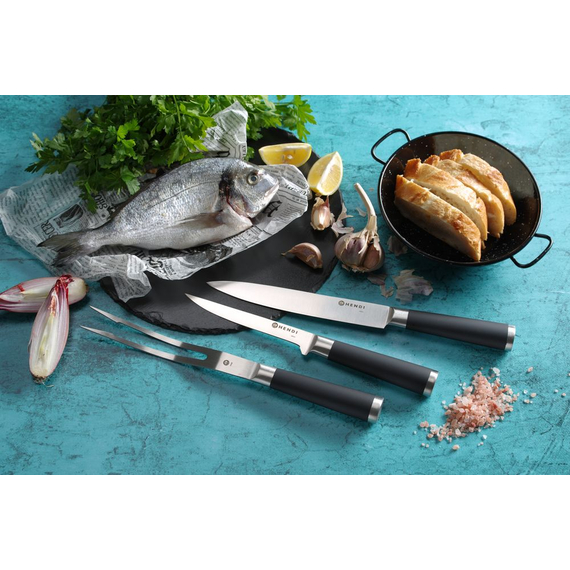 Hendi Messerset, 9-teilig, Schwarz, 445x260x(H)65mm 4 Hendi Messerset, 9-teilig, Schwarz, 445x260x(H)65mm