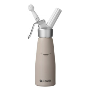 Hendi Sahnespender, 0,5L, Taupe, ⌀80x(H)260mm