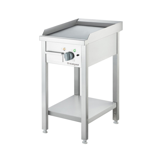 Stalgast Elektro-Griddleplatte als Standgerät - glatt, Unterbau offen, 400 x 700 x 850 mm (BxTxH) Stalgast Elektro-Griddleplatte als Standgerät - glatt, Unterbau offen, 400 x 700 x 850 mm (BxTxH)