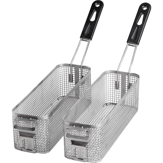 2er Pack Frittierkörbe für Fritteuse FS12109S, 105x315x110 mm (BxTxH) 2er Pack Frittierkörbe für Fritteuse FS12109S, 105x315x110 mm (BxTxH)
