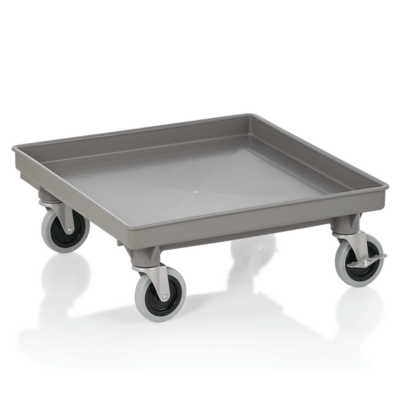 Was Germany Transportwagen mit Griff, 53 x 53 x 90 cm, Polypropylen, Stahl Was Germany Transportwagen mit Griff, 53 x 53 x 90 cm, Polypropylen, Stahl