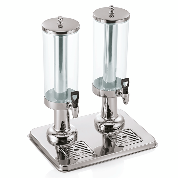 Was Germany Getränkedispenser, 2+3 ltr., 41,5 x 31,5 x 50 cm, Chromnickelstahl, Polycarbonat Was Germany Getränkedispenser, 2+3 ltr., 41,5 x 31,5 x 50 cm, Chromnickelstahl, Polycarbonat