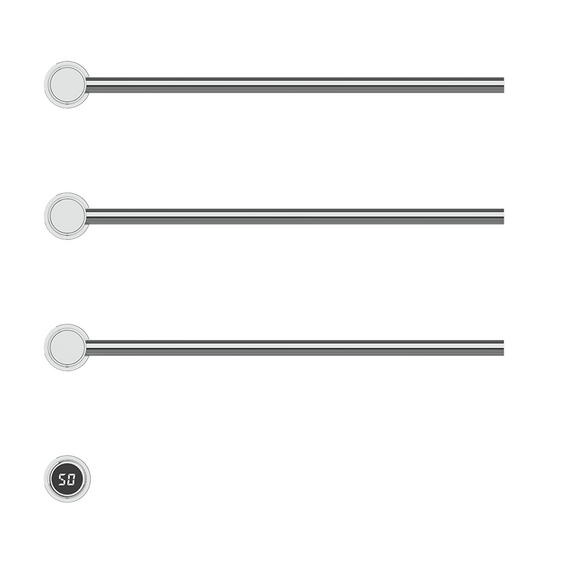 Aliseo Pearl Pro Handtuchwärmer Handtuchheizkörper - 4 Rohre, chrom 1 Aliseo Pearl Pro Handtuchwärmer Handtuchheizkörper - 4 Rohre, chrom
