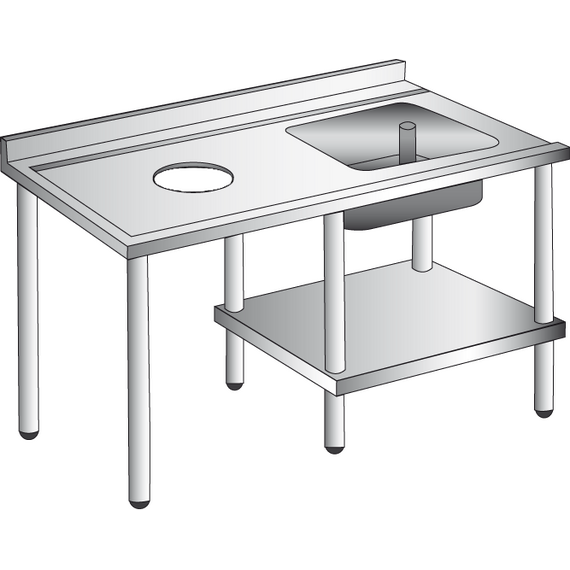 Prismafood Zulauftisch (BxTxH): 120 x 77 x 85 cm Prismafood Zulauftisch (BxTxH): 120 x 77 x 85 cm