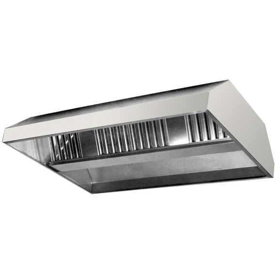 Prismafood Zentral-Deckenhaube trapezform 120x130 ohne Motor ohne Regler Prismafood Zentral-Deckenhaube trapezform 120x130 ohne Motor ohne Regler
