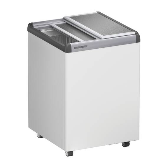 Liebherr EFE 1500 Eiscreme-Gefriertruhe mit Aluminium-Schiebedeckel und Lenkrollen Liebherr EFE 1500 Eiscreme-Gefriertruhe mit Aluminium-Schiebedeckel und Lenkrollen