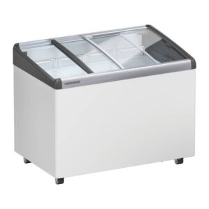 Liebherr EFI 2853 Eiscreme-Gefriertruhe mit Glasschiebedeckel und Lenkrollen
