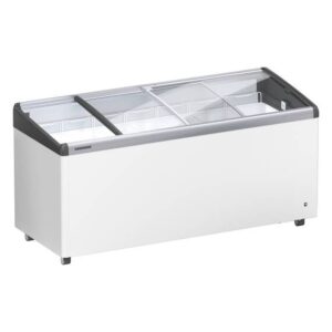 Liebherr EFI 4853 Eiscreme-Gefriertruhe mit Glasschiebedeckel und Lenkrollen