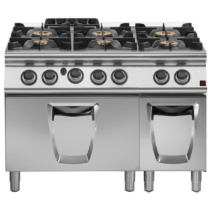 Prismafood Gasherd 6 Brenner mit Gasbackofen