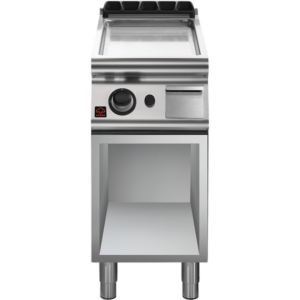 Prismafood Gas-Bratplatte glatt/chrom