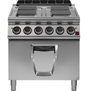 Prismafood Elektroherd 4 eckige Platten mit Backofen