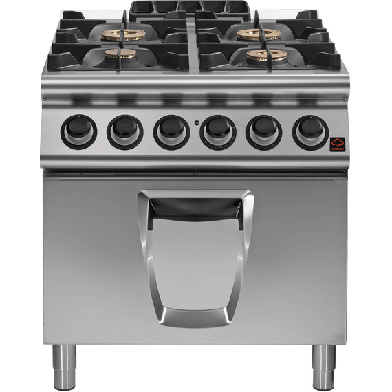 Prismafood Gasherd 4 Brenner mit Elektrobackofen Prismafood Gasherd 4 Brenner mit Elektrobackofen
