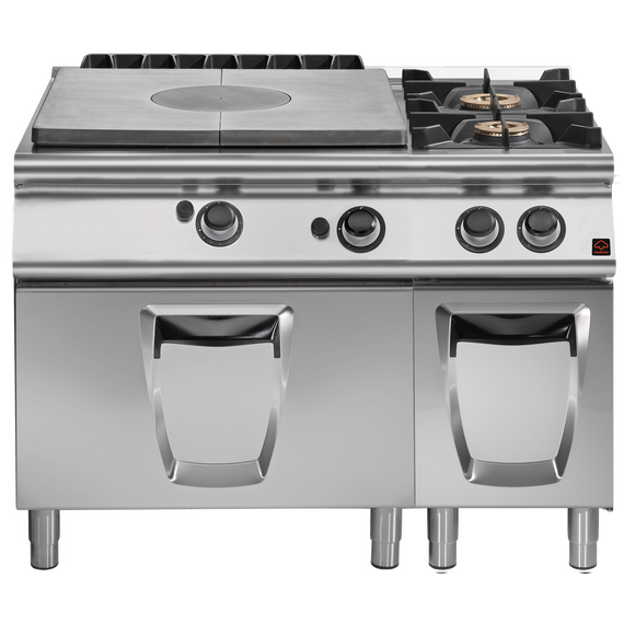 Prismafood Gasglühplattenherd mit Gasbackofen & Gasherd mit 2 Flammen Prismafood Gasglühplattenherd mit Gasbackofen & Gasherd mit 2 Flammen