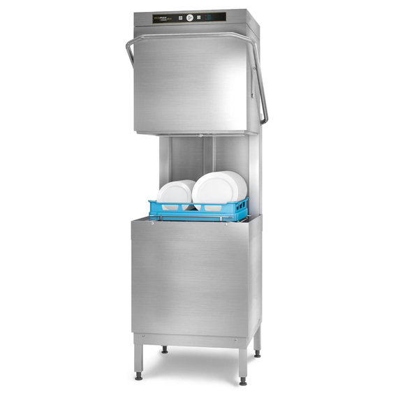 Hobart Ecomax Plus Haubenspülmaschine H615SW-10D mit integrierte Klarspüldosierpumpe und Enthärtung Hobart Ecomax Plus Haubenspülmaschine H615SW-10D mit integrierte Klarspüldosierpumpe und Enthärtung