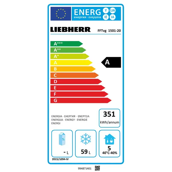 Liebherr FFTvg 1501 Premium Unterbaufähiger Gefrierschrank mit Umluftkühlung 5 Liebherr FFTvg 1501 Premium Unterbaufähiger Gefrierschrank mit Umluftkühlung