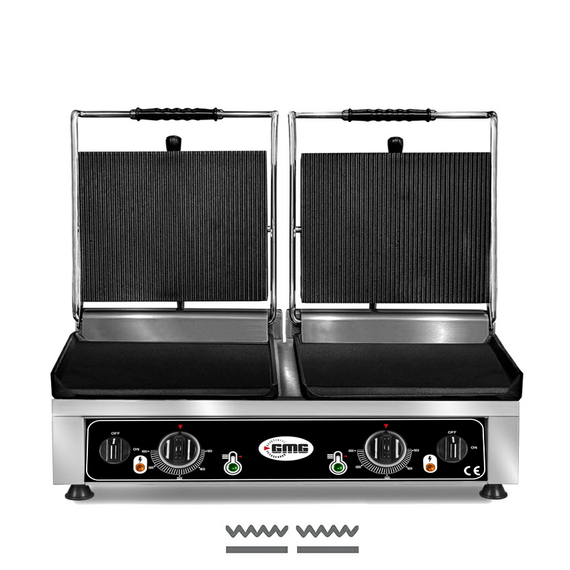 GMG Doppel-Kontaktgrill KG2735DG, oben gerillt & unten glatt GMG Doppel-Kontaktgrill KG2735DG, oben gerillt & unten glatt