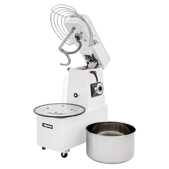 Prismafood Teigmaschine - Kesselvolumen: 41 Liter / 35 kg Teig - aufklappbares Rührwerk Prismafood Teigmaschine - Kesselvolumen: 41 Liter / 35 kg Teig - aufklappbares Rührwerk
