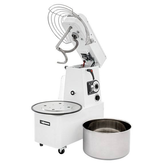 Prismafood Teigmaschine- stufenlos - aufklappbar - Kesselvolumen: 32 Liter / 25 kg Teig Prismafood Teigmaschine- stufenlos - aufklappbar - Kesselvolumen: 32 Liter / 25 kg Teig