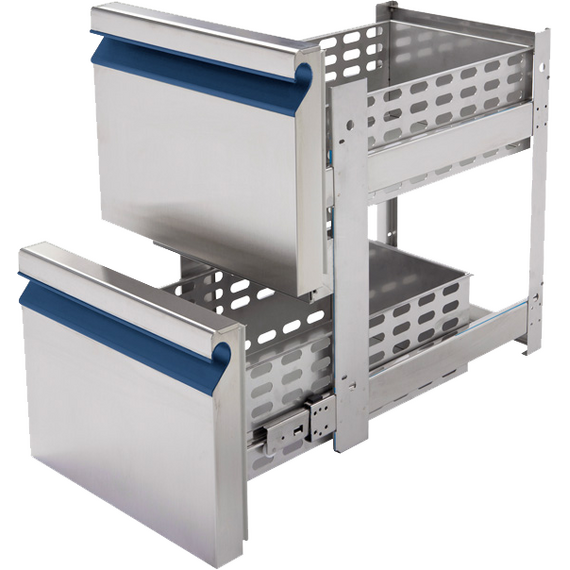 Prismafood Schubladenblock 2x 1/2 (BxTxH): 43 x 62,5 x 68,5 cm Prismafood Schubladenblock 2x 1/2 (BxTxH): 43 x 62,5 x 68,5 cm