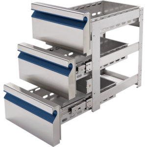 Prismafood Schubladenblock 3x 1/3 (BxTxH): 43 x 62,5 x 68,5 cm