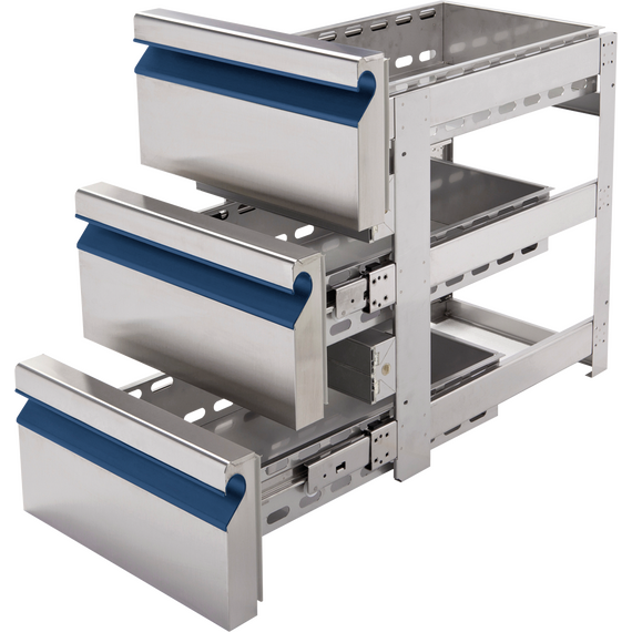 Prismafood Schubladenblock 3x 1/3 (BxTxH): 43 x 62,5 x 68,5 cm Prismafood Schubladenblock 3x 1/3 (BxTxH): 43 x 62,5 x 68,5 cm