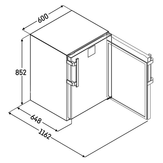 Liebherr MRTve 1511 Performance Unterbaufähiger Kühlschrank mit Glastür und Umluftkühlung 5 Liebherr MRTve 1511 Performance Unterbaufähiger Kühlschrank mit Glastür und Umluftkühlung