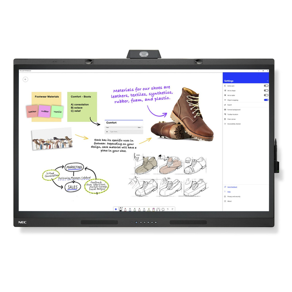 NEC MultiSync® WD551 LCD 55" Windows Collaboration Display 2 NEC MultiSync® WD551 LCD 55" Windows Collaboration Display