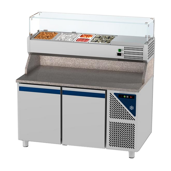 Prismafood Kühltisch 2 Türen Schaukasten GN 1/4 Kapazität: 396 lt Temperatur: 0°C/+10°C Prismafood Kühltisch 2 Türen Schaukasten GN 1/4 Kapazität: 396 lt Temperatur: 0°C/+10°C
