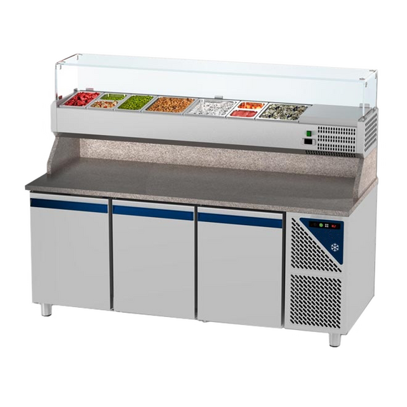 Prismafood Kühltisch 4 Türen Schaukasten GN 1/3 Kapazität: 816 lt Temperatur: 0°C/+10°C Prismafood Kühltisch 4 Türen Schaukasten GN 1/3 Kapazität: 816 lt Temperatur: 0°C/+10°C
