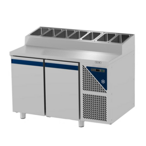 Prismafood Kühltisch 2 Türen ohne Edelstahlabdeckung Kapazität: 300 lt Temperatur: 0°C/+10°C