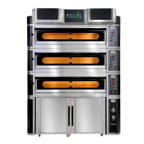 GMG Pizzaofen NOVA PFN 10570-3M Vollschamott 6+6+6 x 35 cm Ø 2 GMG Pizzaofen NOVA PFN 10570-3M Vollschamott 6+6+6 x 35 cm Ø