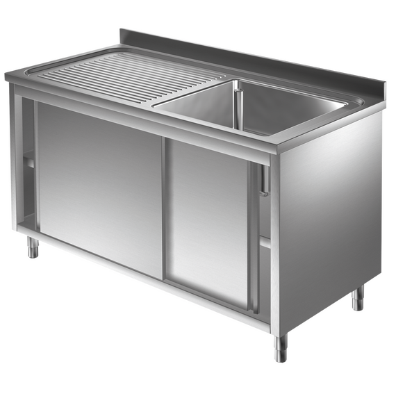 Prismafood Spülschrank 1,4m - 1 Becken rechts L60xB50xT30cm STD Prismafood Spülschrank 1,4m - 1 Becken rechts L60xB50xT30cm STD