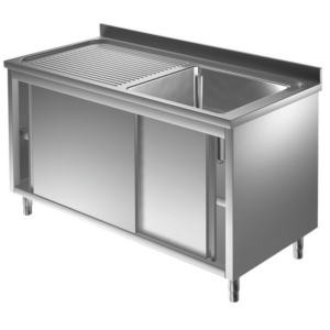 Prismafood Spülschrank 1,2m - 1 Becken rechts L50xB40xT25cm STD