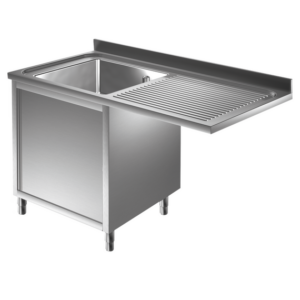 Prismafood Spülmaschinen Spülschrank 1,4m - 1 Becken links L60xB50xT30cm STD