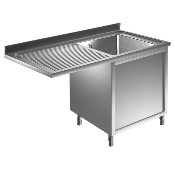 Prismafood Spülmaschinen Spülschrank 1,2m-1 Becken rechts L50xB40xT25cm STD Prismafood Spülmaschinen Spülschrank 1,2m-1 Becken rechts L50xB40xT25cm STD