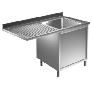 Prismafood Spülmaschinen Spülschrank 1,4m-1 Becken rechts L60xB50xT30cm STD