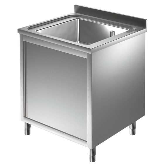 Prismafood Spülschrank 0,8m - 1 Becken mittig L60xB50xT30cm STD Prismafood Spülschrank 0,8m - 1 Becken mittig L60xB50xT30cm STD