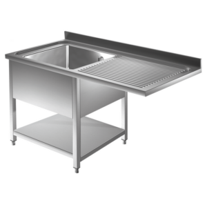 Prismafood Spülmaschinen Spültisch 1,2m - 1 Becken links L50xB40xT25cm STD