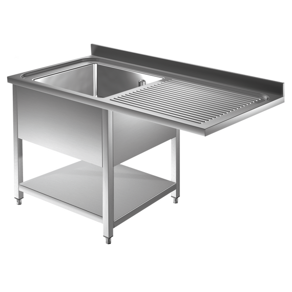 Prismafood Spülmaschinen Spültisch 1,2m - 1 Becken links L50xB50xT30cm STD Prismafood Spülmaschinen Spültisch 1,2m - 1 Becken links L50xB50xT30cm STD